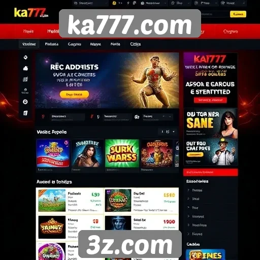 Análise da interface do usuário do site ka777.com